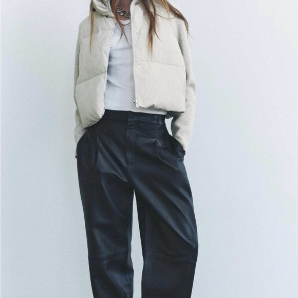 Authentic Zara Beige Puffer Jacket - Picture 2 of 4